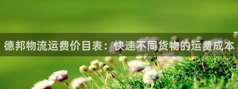 多多28加拿大是什么：德邦物流运费价